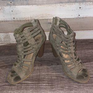 G by Guess Ladies Ankle open toe booties